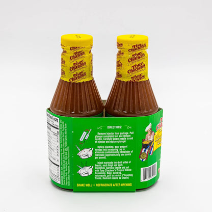 Tony Chachere's 2 Pack Creole Style Butter Marinade Injector Kit | Perfect for Injecting Poultry, Pork, Beef, and All Your Proteins | Give Your Dish The Flavor Boost Needed to Be A Party Hit
