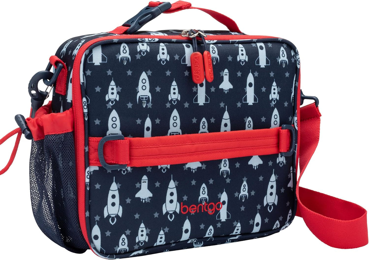 Bentgo Kids Lunch Bag - Durable, Double-Insulated Lunch Bag for Kids 3+; Holds Lunch Box, Water Bottle, & Snacks; Easy-Clean Water-Resistant Fabric & Multiple Zippered Pockets (Mermaid)