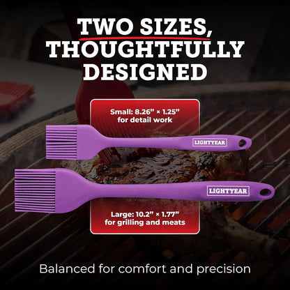 Lightyear Silicone Basting Brush for Cooking – Pastry Brush Set