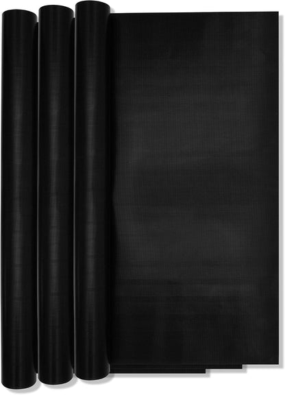 3 Pack Non-Stick Heavy Duty Oven Liners Set for Bottom of Electric Oven by Grill Magic - Thick, Heat Resistant Fiberglass Mat - Easy to Clean, Reduce Spills, Stuck Foods & Clean Up - BPA Free