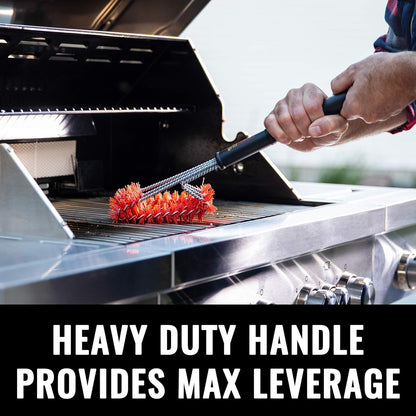 Grillaholics Grill Brush for Outdoor Grill - Safe Bristle Free BBQ Brush with Built-in Scraper – The Perfect Grilling Accessory for Cleaner Grilling