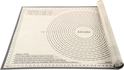 Non-slip Silicone Pastry Mat 36''By 24'' Nonstick Baking Mats Extra Large Counter Mat for Dough Rolling, Pastry, Pie Crust, Fondant, Cookies, Bread, Pasta, Pizza Mat