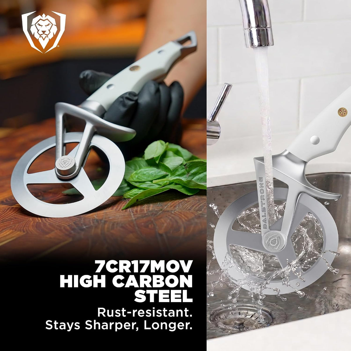 Dalstrong Orbit Razor Pizza Cutter Wheel - 304 Stainless Steel