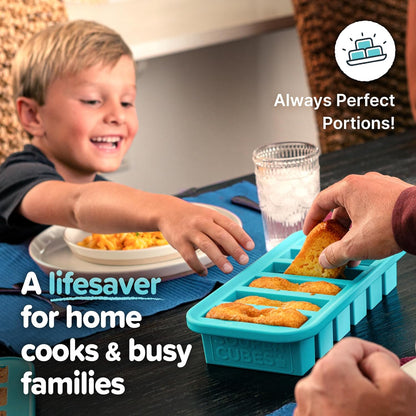 Souper Cubes Silicone Freezer Molds Gift Set, Kale | 2 Tbsp, 1/2 Cup, 1 Cup and 2 Cup Silicone Molds for Food Set, Perfect for Freezing Soup, Grains, Proteins, Herbs and More
