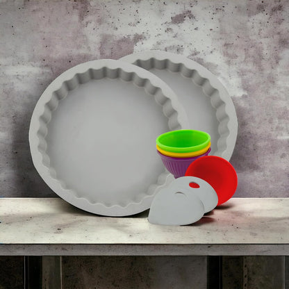 G&S Metal Products G&S Design Silicone Tart Pan Bakeware 8-Piece Set