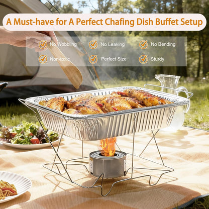 9x13 Aluminum Foil Pans with Lids - 25 Pack Disposable Half Size Deep Steam Table Tin Foil Pans for Oven Baking Cake, Roasting, Food Prepping, Storing, Freezing, Chafing