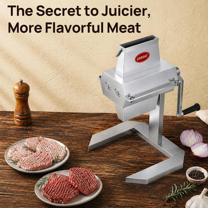 Manual Meat Tenderizer Machine, 5'' Steak Cuber & Venison Tenderizer