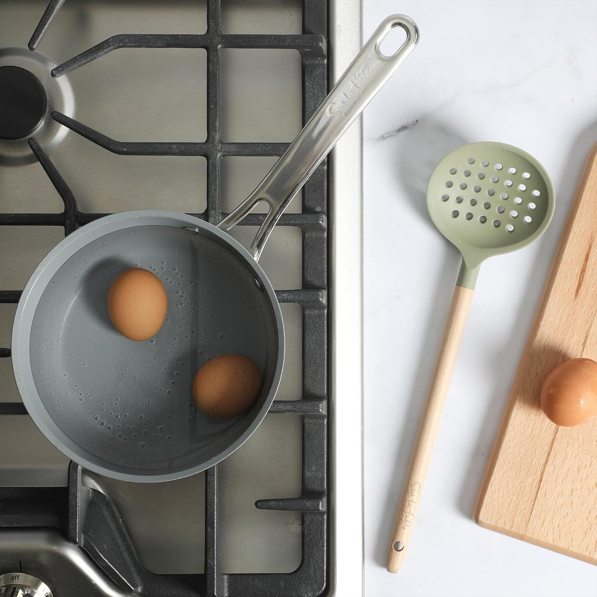 Sur La Table Kitchen Essential Mealcraft Silicone Spatula - Juniper Green