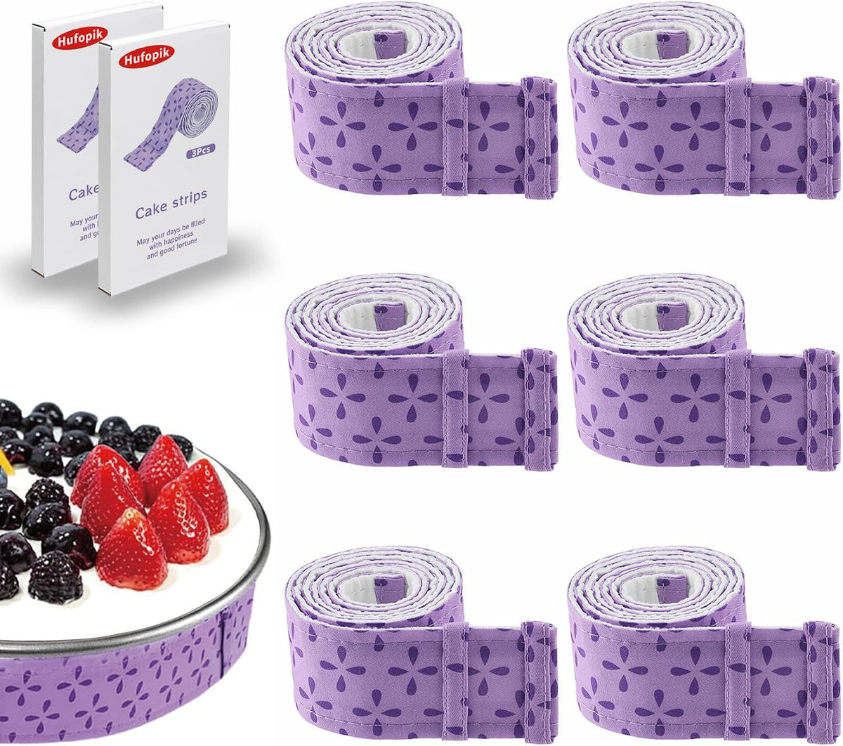 Cake strips for even baking, Baking strips for cake pans, Baking Supplies and Cake leveler
