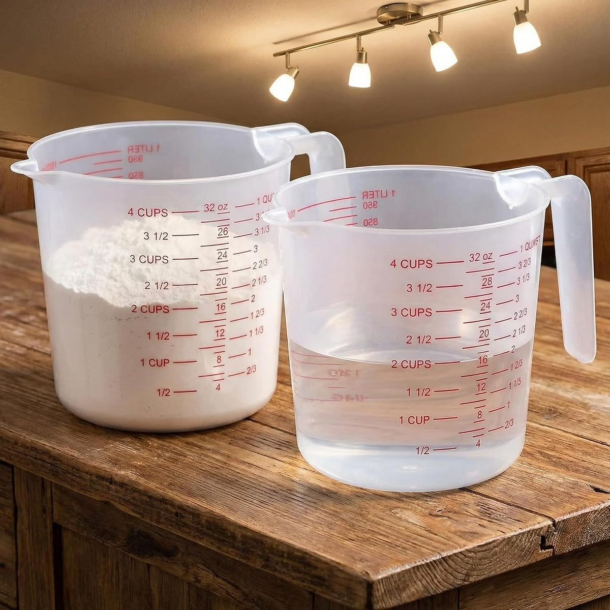1 Cup/8 Oz Plastic Measuring Cups With Spout And Handle