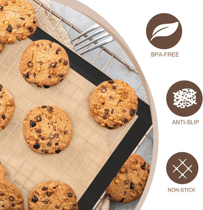 Koolstuffs Silicone Baking Mat, Nonstick and Reusable, 3 Pack