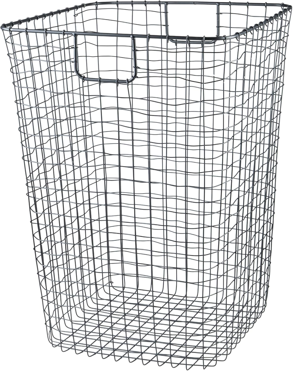 G.E.T. WB-315-MG Heavy Duty Iron Wire Utility Storage Basket/Bin with Handles, 11" x 8" x 8"