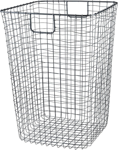 G.E.T. WB-315-MG Heavy Duty Iron Wire Utility Storage Basket/Bin with Handles, 11" x 8" x 8"