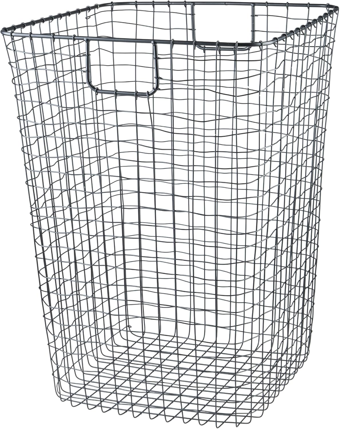 G.E.T. WB-315-MG Heavy Duty Iron Wire Utility Storage Basket/Bin with Handles, 11" x 8" x 8"