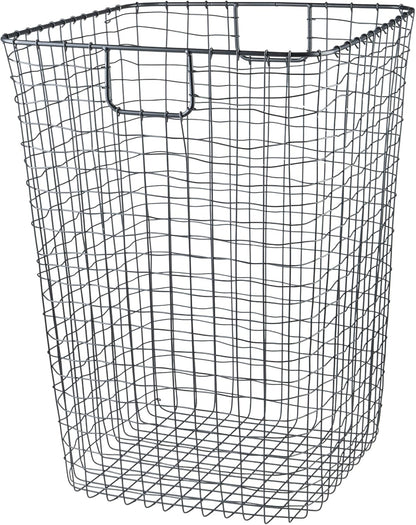 G.E.T. WB-315-MG Heavy Duty Iron Wire Utility Storage Basket/Bin with Handles, 11" x 8" x 8"