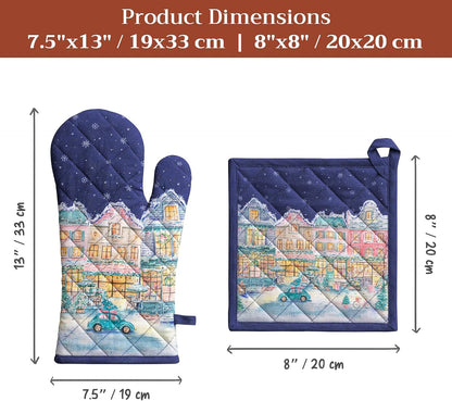 Maison d' Hermine Pot Holders 100% Cotton Potholders (8" x 8") - Colors B