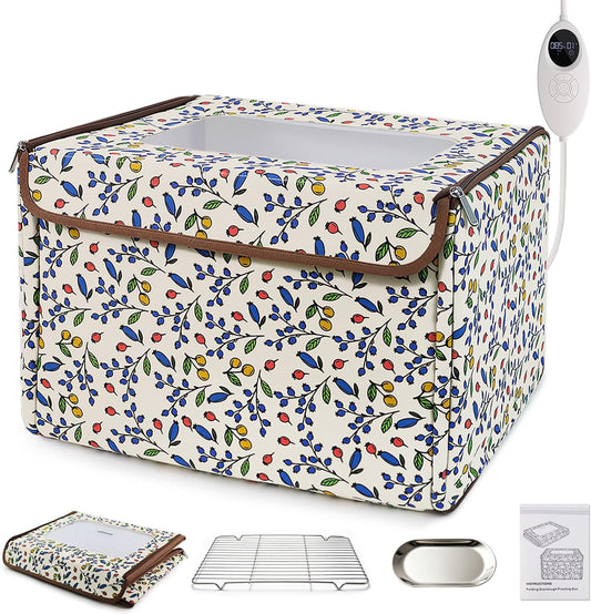 Folding Bread Proofing Box with 50-115℉Temp Control & 96H Timer