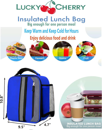 Lunch Box Insulated Lunch bag for Men Teen Kids Boys Adult Portable Stylish Small Lunchbox Special Design for Working Office school Picnic