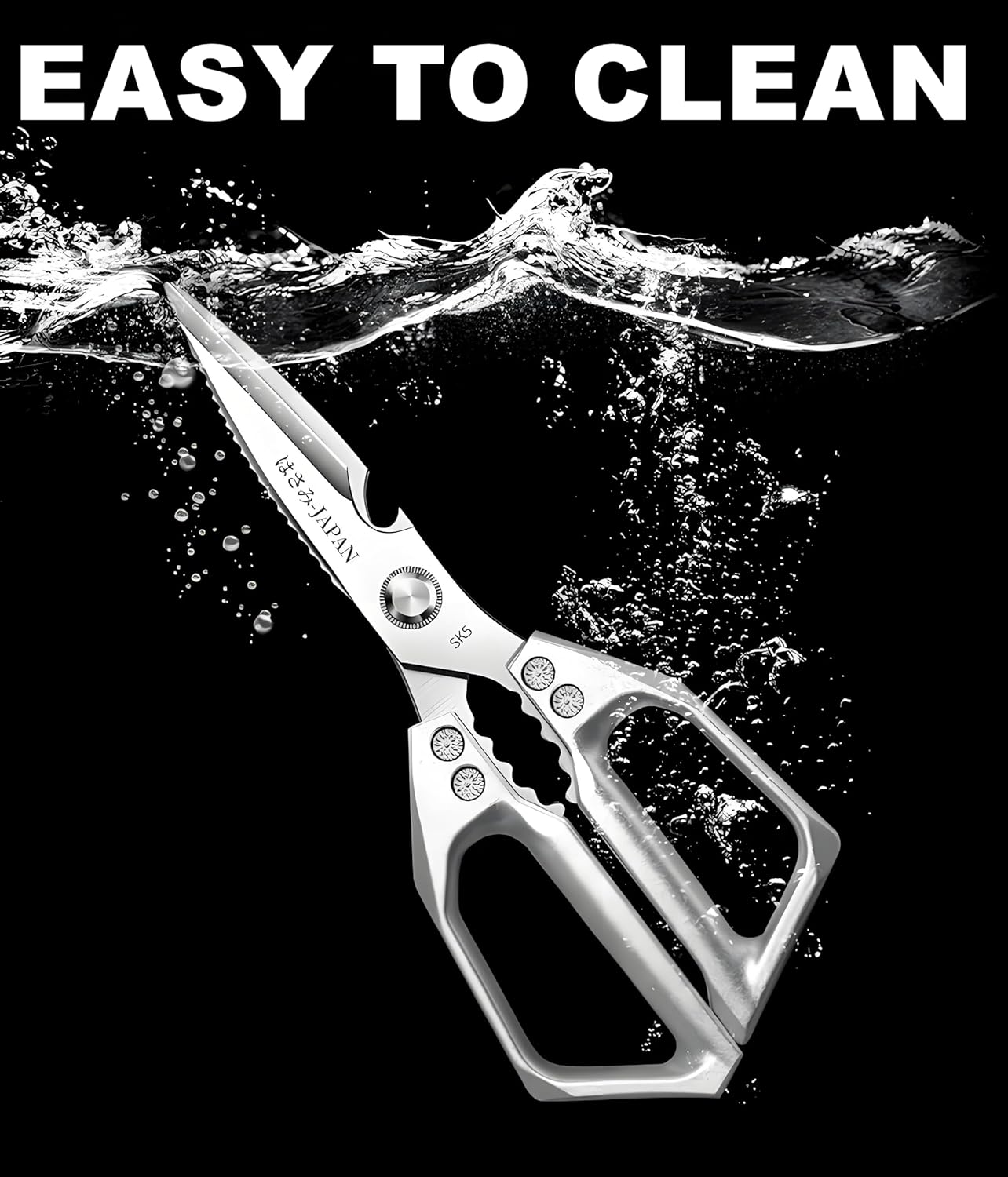 Kitchen Scissors, All Purpose，Ultra Sharp Meat Scissors，Heavy Duty Silver Cooking Scissor，Dishwash Safe Stainless Steel Kitchen Shears for Food, Chicken Bones, Turkey