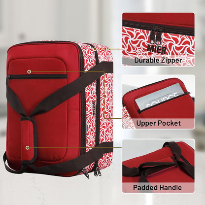 MIER Insulated Casserole Carrier for Hot or Cold Food Thermal Food Carrier Bag for Lasagna Potluck Parties Picnic Cookouts, Fits 9"x13" Baking Dish/Foil Pan, Red