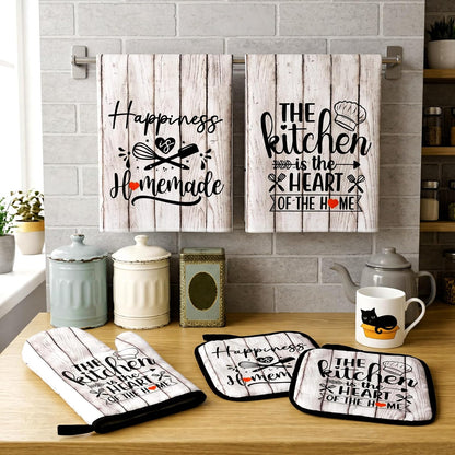 Sratte 6 Pcs Farmhouse Kitchen Decor Accessories Set