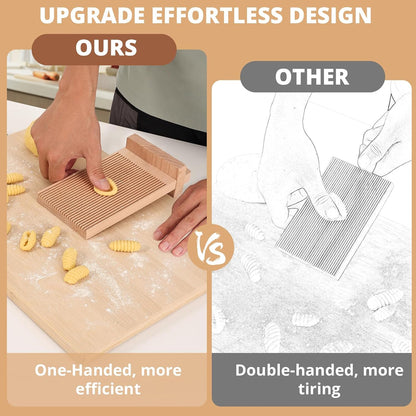 Gnocchi Board with One-Hand Operation Design, Large Gnocchi Maker Paddle for Homemaking Gnocchi Pasta