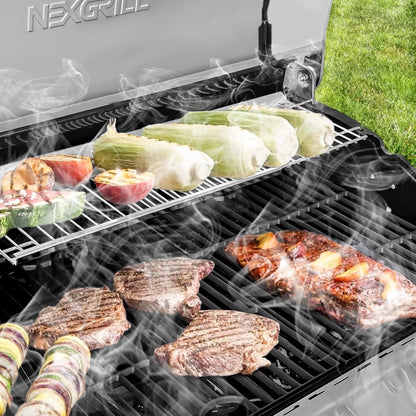 Utheer 2-Pack Griddle Warming Rack for Blackstone 28" Griddles, Stainless Steel Flat Top Grill Accessories | Reversible Rack Adds Prep Space, Foldable Clip-On Design Expands Cooking & Holding Area