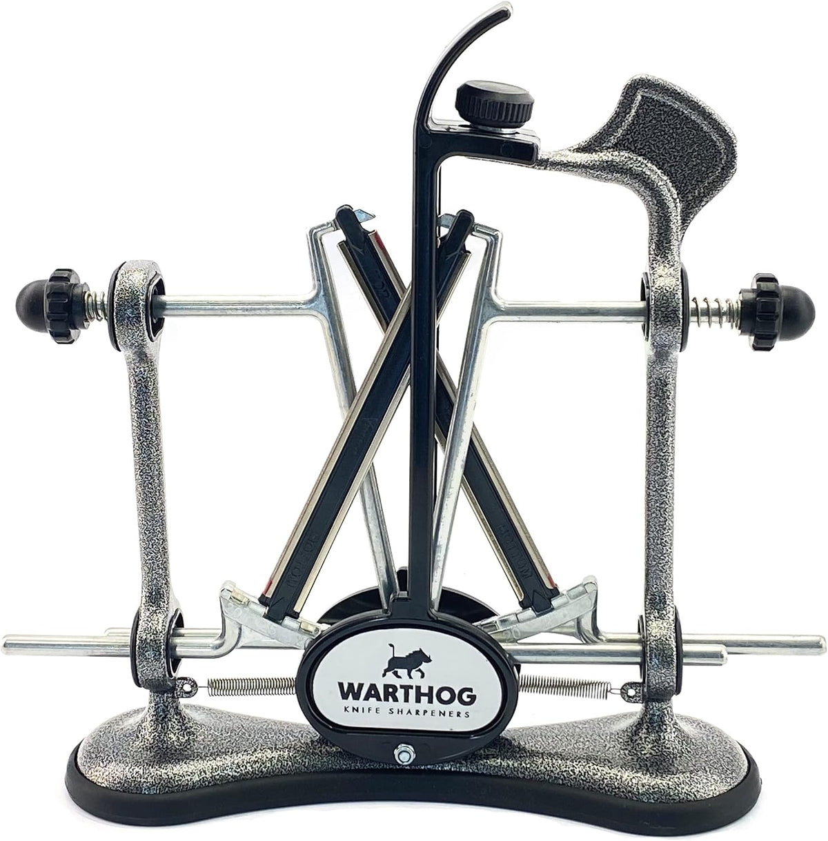 Warthog V-Sharp A4 Knife Sharpener, Diamond Rods, Metal Frame, Black