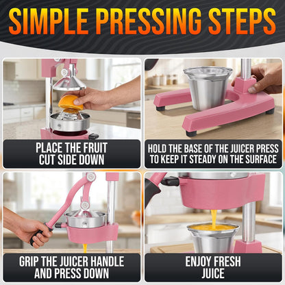 NADOBA Lemon Squeezer and Lime Squeezer, Max Extraction Citrus Hand Juicer