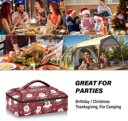 Casserole Carriers for Hot or Cold Food Reusable Casserole Dish Carrier Insulated Thermal Large Capacity Durable Perfect for Party Camping Family Gatherings Yellow Fish - Colors B