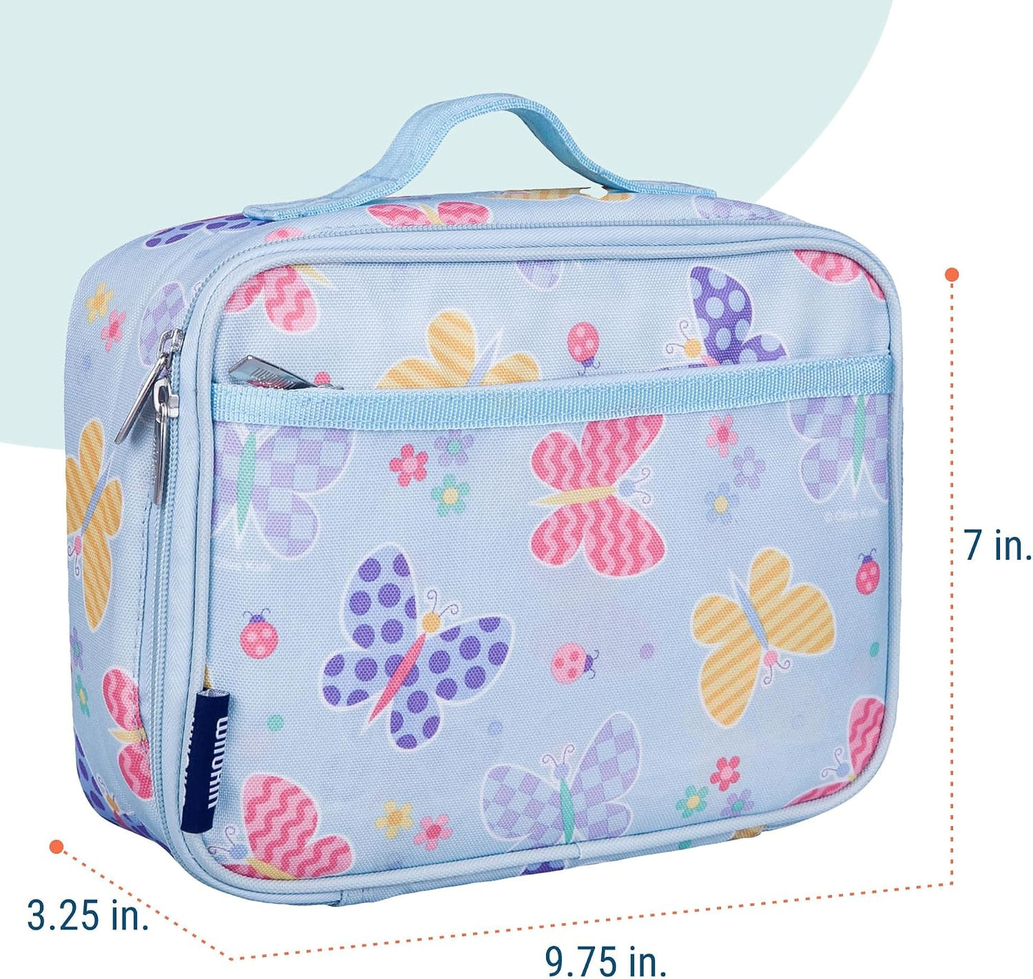 Wildkin Kids Insulated Lunch Box, Keeps Food Hot or Cold, BPA-Free with Mesh Pockets & Easy-Clean Lining – Ideal for School, Travel & Daycare – Holographic