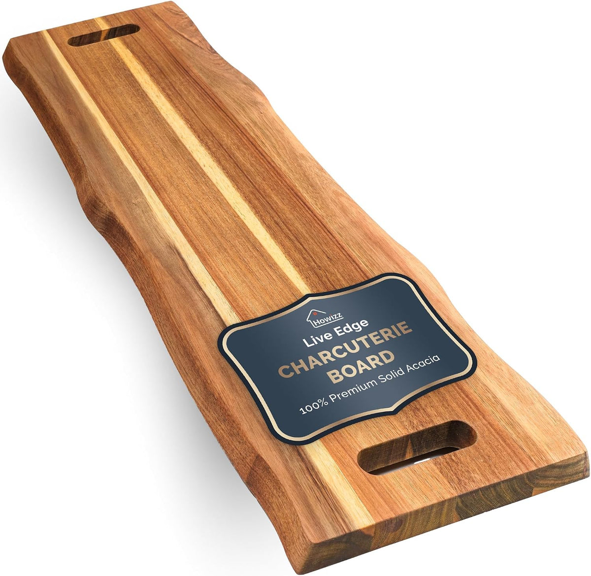 Solid Acacia Wood 20"x15" Large Cutting Board Butcher Block