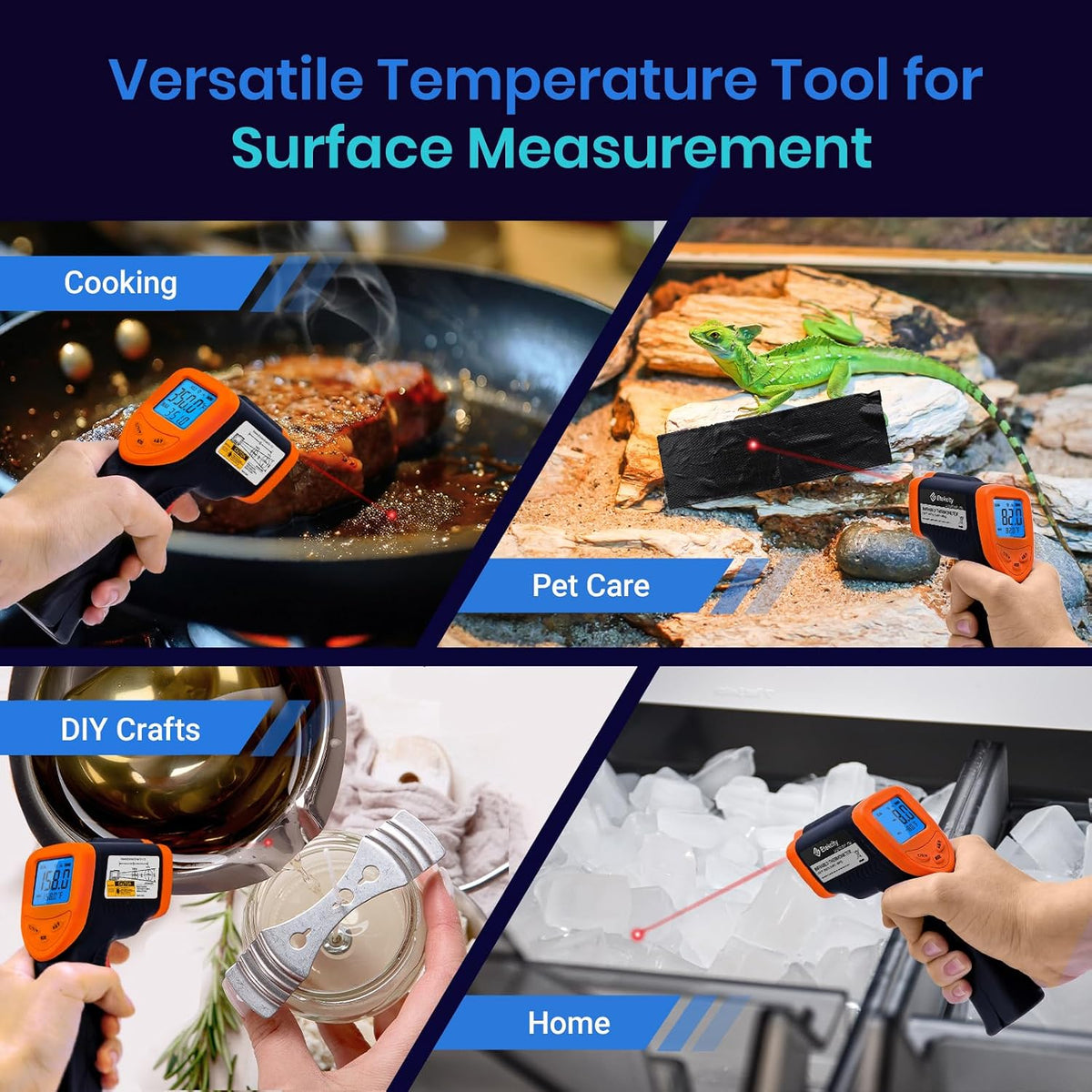 Etekcity Infrared Thermometer Laser Temperature Gun, -58°F~1130°F