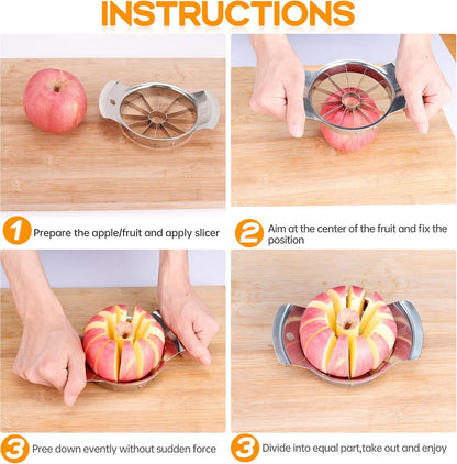 Supercenter Apple Cutter, Apple Corer and Slicer - 4.72 Inch Apple Slicer