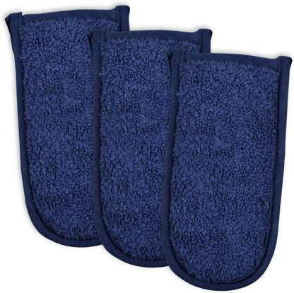 DII Basic Terry Collection Quilted 100% Cotton, Pan Handle, Nautical Blue
