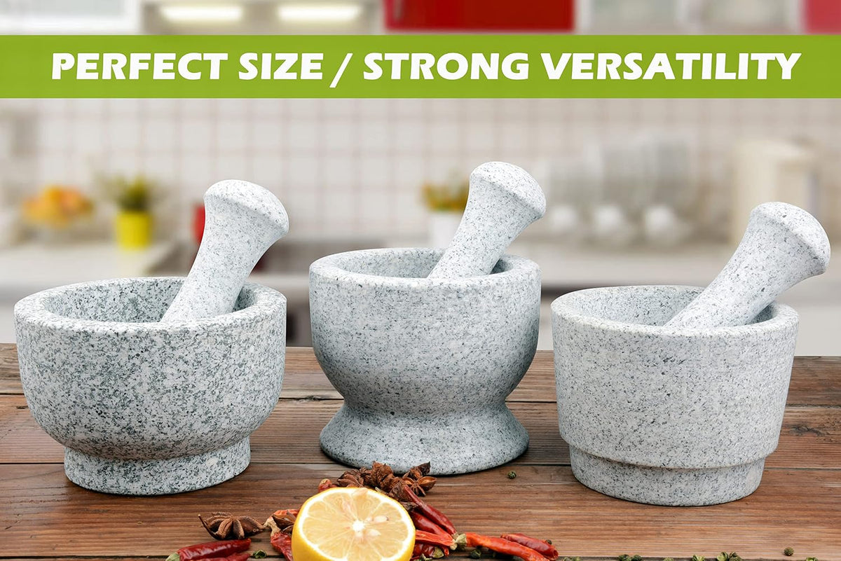 Tianman Marble Replacement Pestle 5.9" Length Polished, Use Pestle on Both Ends (Only Pestle Mortar Not Included) (Grey Marble Polished)