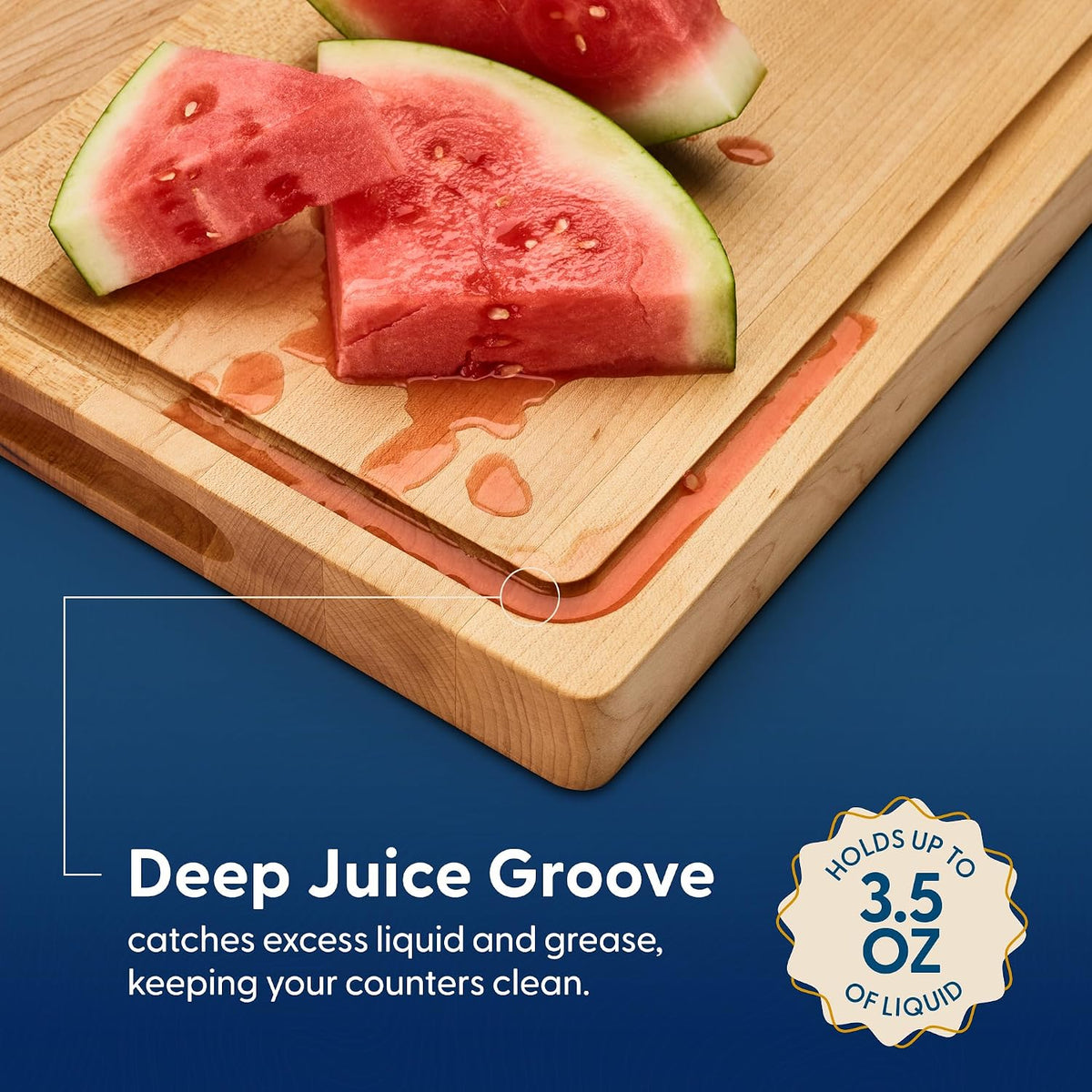 Sonder Los Angeles Doheny Wood Cutting Board Set | Acacia Edge Grain Cutting Board for Kitchen with Juice Groove | Perfect for Compact Daily Use | Gift Box Included | 14x10x1 in & 12x8x1 in