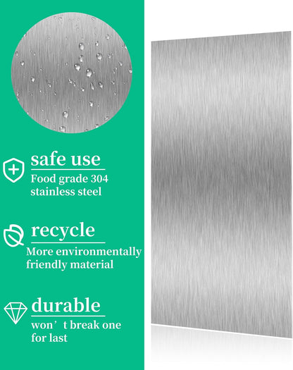 8.6 Inch Metal Cake Scraper Smoother, Edge Side Jagged Comb for Cream