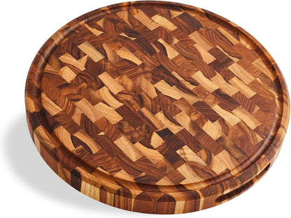 Sonder Los Angeles Doheny Wood Cutting Board Set | Acacia Edge Grain Cutting Board for Kitchen with Juice Groove | Perfect for Compact Daily Use | Gift Box Included | 14x10x1 in & 12x8x1 in