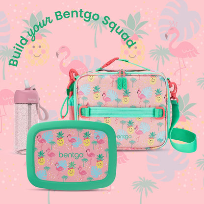 Bentgo Kids Lunch Bag - Durable, Double-Insulated Lunch Bag for Kids 3+; Holds Lunch Box, Water Bottle, & Snacks; Easy-Clean Water-Resistant Fabric & Multiple Zippered Pockets (Mermaid)