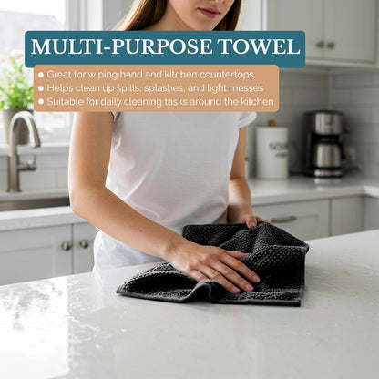 Casa Platino Potholders for Kitchens, 8-Piece – 500°F Heat Resistant Oven Mitts and Pot Holders, Mini Oven Mitt with Silicone Grip, 2 Kitchen Towels & 2 Dish Cloths – Durable & Non-Slip – Canyon Rose