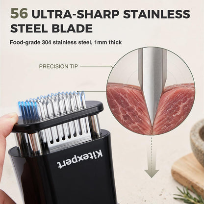 KITEXPERT Meat Tenderizer Tool with 56 Stainless Steel Ultra Sharp Needles