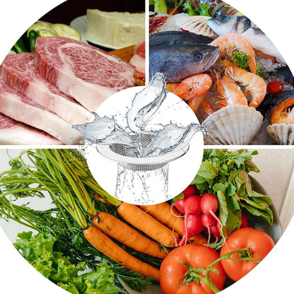 MR.SIGA Kitchen Sink Strainer, Stainless Steel Sink Drain Strainer, 3 Pack