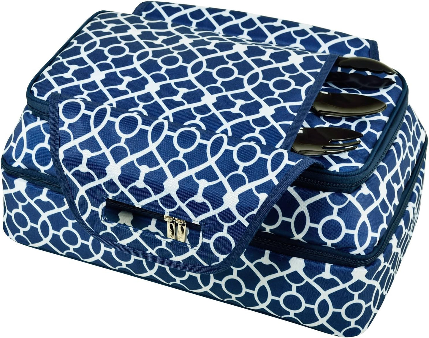 Picnic at Ascot Original Insulated Double Layer Thermal Food and Casserole Carrier- keeps Food Hot or Cold- Designed & Quality Approved in the USA