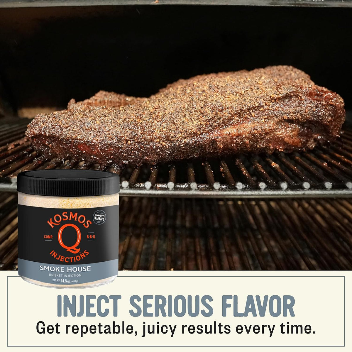 Kosmos Q Original BBQ Pork Injection, Meat Marinade, 16 Oz