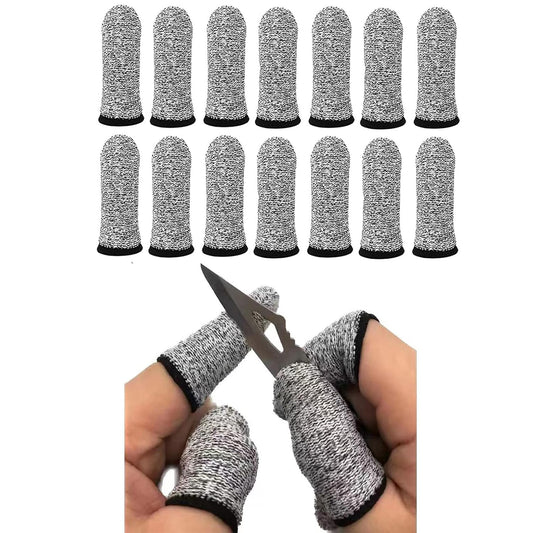 14Pcs Anti-Cut Finger Heavy Reusable Safety Protector Covers for Work -