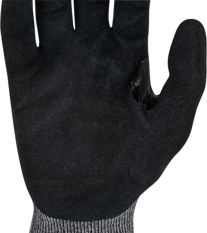 Radians Cut Resistant Work Glove Touchscreen A9 Sandy Foam Nitrile, Medium