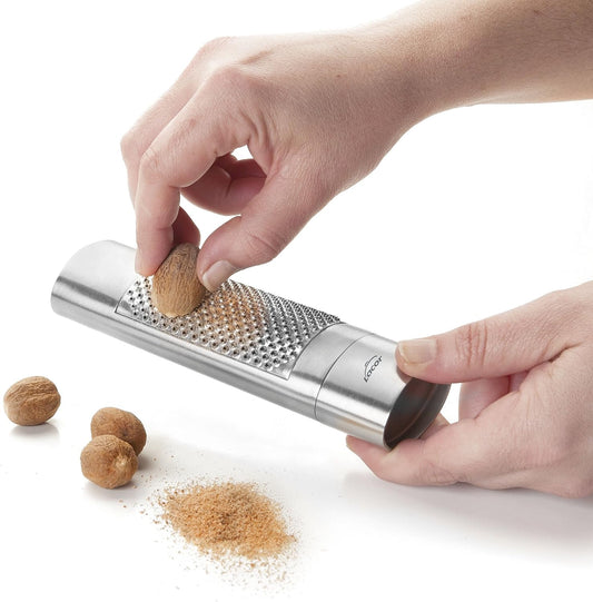 Lacor Nutmeg Grater, Stainless Steel Silver, 3 x 4.5 x 15 cm