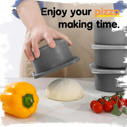 PLUS 1000ml Pizza Dough Proofing Containers, 2-Pack, Green