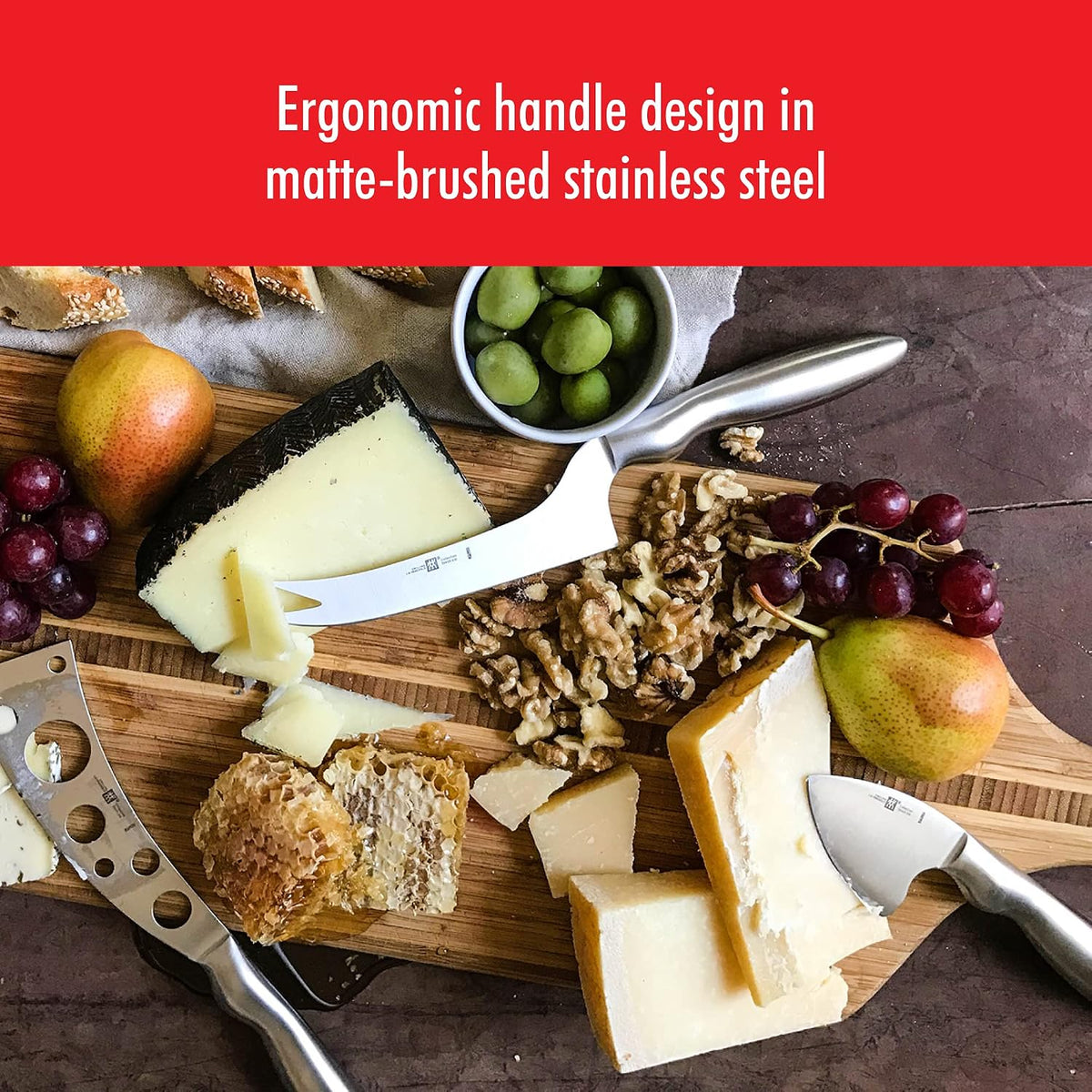 ZWILLING Collection 3-pc Cheese Knife Set for Charcuterie Board, Gift Set
